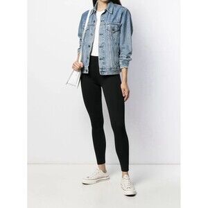 VINCE Women's Stretch Leggings S Black High-waisted Pull-On